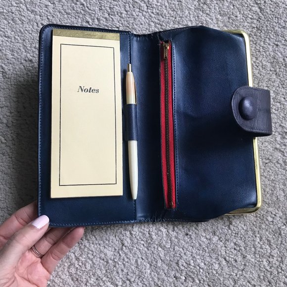 Vintage Leather Kissing Clasp Wallet - Picture 4 of 9